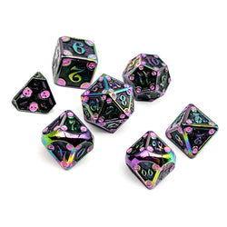 Dungeon Delve - Torture Chamber 7 Piece RPG set Alloy Metal Dice (Online Only)