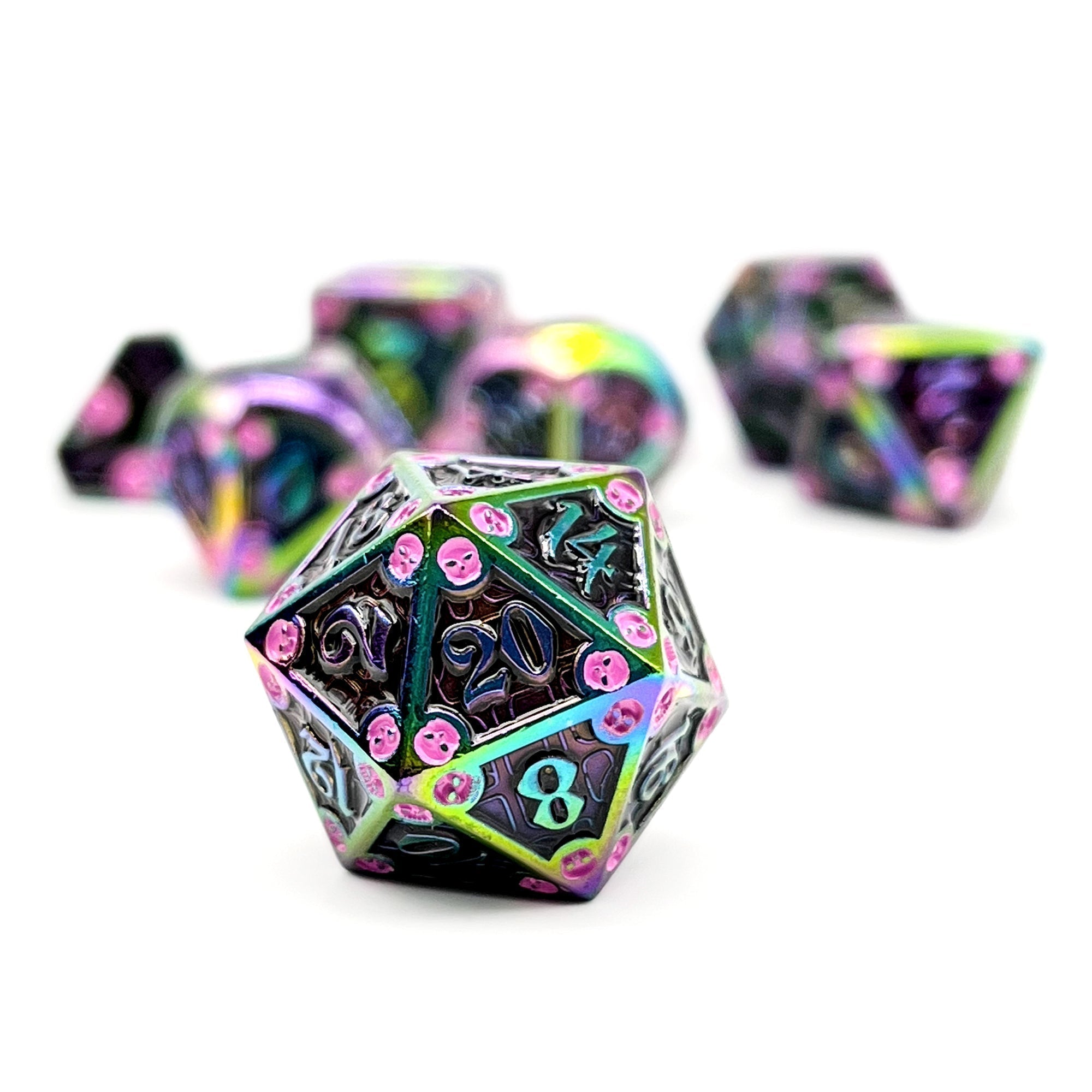 Dungeon Delve - Torture Chamber 7 Piece RPG set Alloy Metal Dice (Online Only)