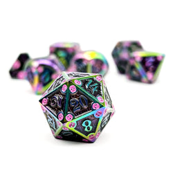 Dungeon Delve - Torture Chamber 7 Piece RPG set Alloy Metal Dice (Online Only)