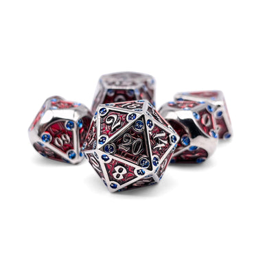 Dungeon Delve - Vampiric Corruption 7 Piece RPG set Alloy Metal Dice (Online Only)