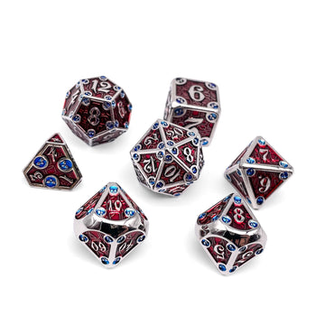 Dungeon Delve - Vampiric Corruption 7 Piece RPG set Alloy Metal Dice (Online Only)