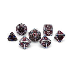 Dungeon Delve - Vampiric Corruption 7 Piece RPG set Alloy Metal Dice (Online Only)