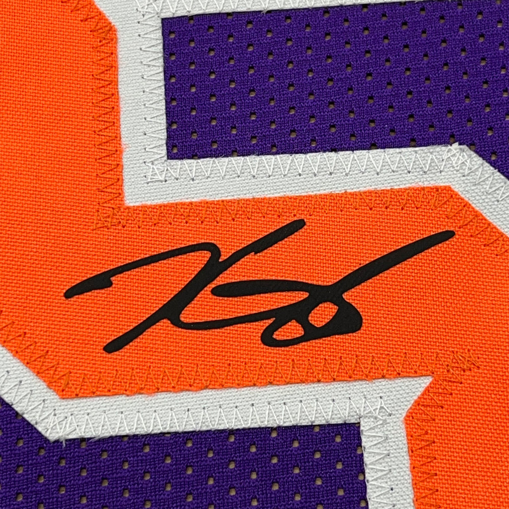 Framed Facsimile Autographed Kevin Durant 35x39 Phoenix Purple Reprint Laser Auto Basketball Jersey (ONLINE ORDER ONLY)