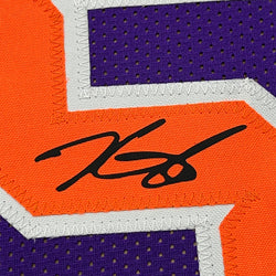 Framed Facsimile Autographed Kevin Durant 35x39 Phoenix Purple Reprint Laser Auto Basketball Jersey (ONLINE ORDER ONLY)