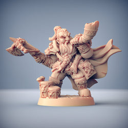 3D Printed Artisan Guild Dwarf Flokir the Skald Dwarven Defenders Set 28mm 32mm (Online Only)
