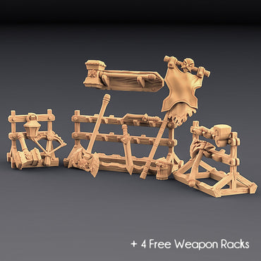 3D Printed Artisan Guild Standalone Weapons for Loot and Racks Dwarven Defenders Set 28mm 32mm (Online Only)