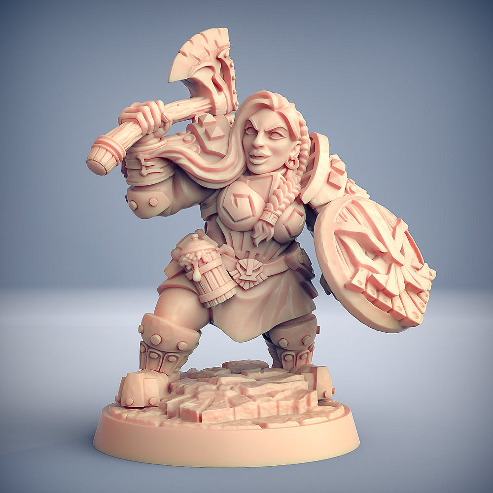 3D Printed Artisan Guild Dwarven Defenders Set (Modular) Dwarven Defenders Set 28mm 32mm (Online Only)