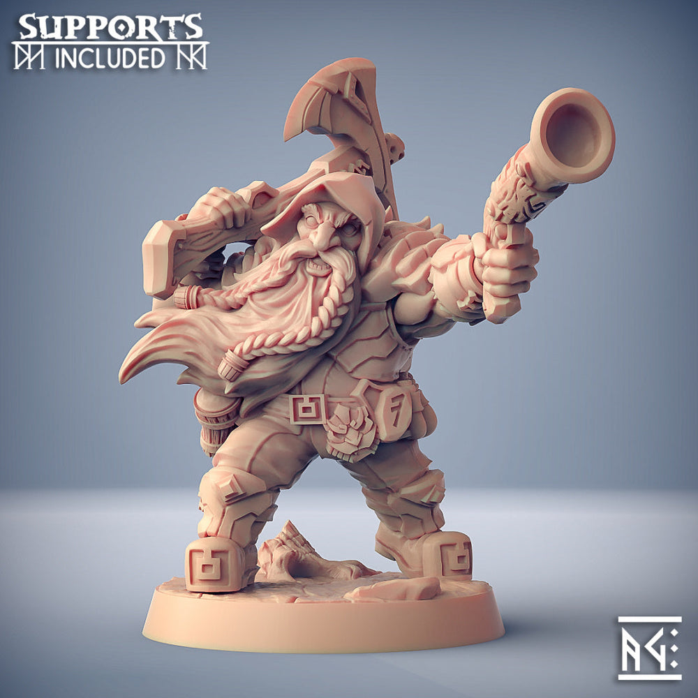 3D Printed Artisan Guild Dwarven Oathbreaker Dwarven Oathbreakers 28mm 32mm (Online Only)