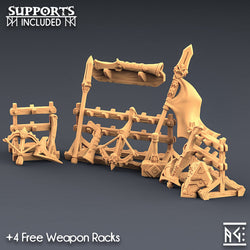 3D Printed Artisan Guild Dwarven Oathbreaker Weapons Rack Dwarven Oathbreakers 28mm 32mm (Online Only)