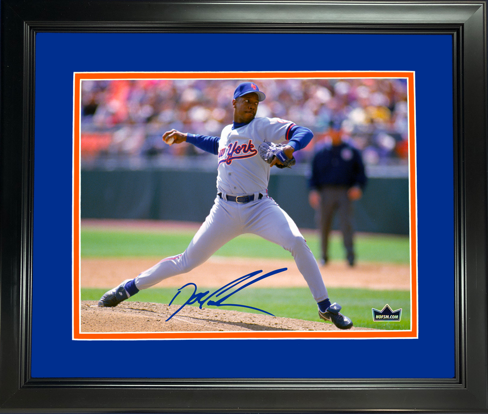 Framed Dwight Doc Gooden New York Mets Facsimile Laser Engraved Signature Auto 11"x14" Baseball Photo HOFSM Holo (ONLINE ORDER ONLY)