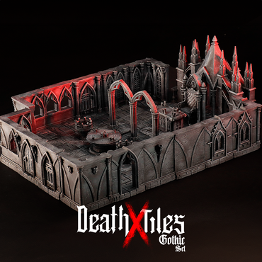 3D Printed Cast n Play Death x Tiles Complete Gothic Set 28mm 32mm D&D (Online Only)