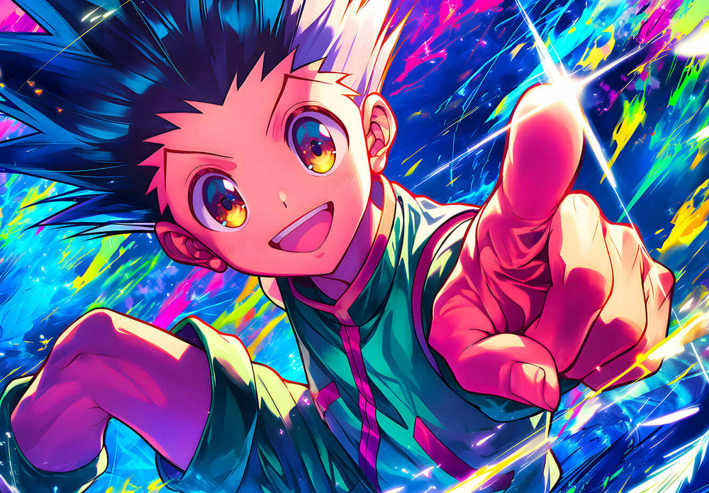 Dynamic Hunter: Vibrant Digital Art of a Protagonist in Action | Infinite Visibility (ONLINE ORDER ONLY)