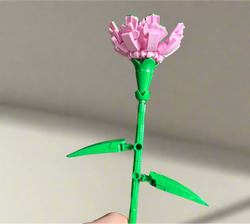 Carnation Flower Building Kit – Lego-Compatible Brick Set (ONLINE ORDER ONLY)