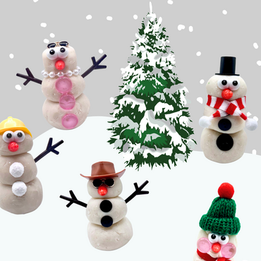 Snowman Dress Up Playdough Kit for Kids (ONLINE ORDER ONLY)