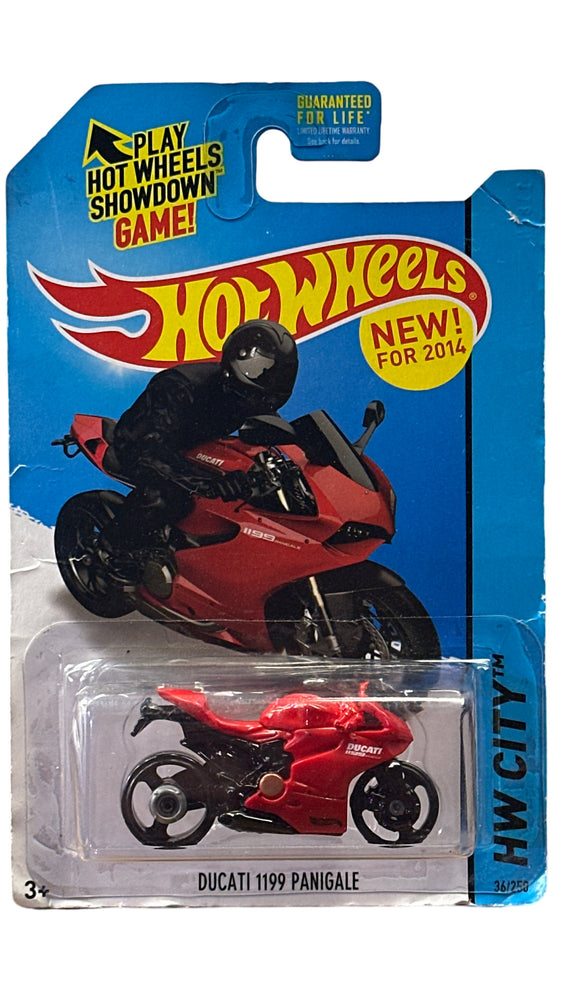 Hot Wheels HW City (2014) Red Ducati 1199 Panigale Motorcycle 36/250 (Online Order Only)