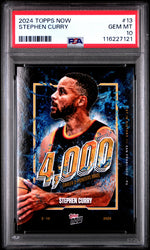 Graded 2024 Topps Now Steph Curry #13 Basketball Card PSA 10 Gem Mint (ONLINE ORDER ONLY)