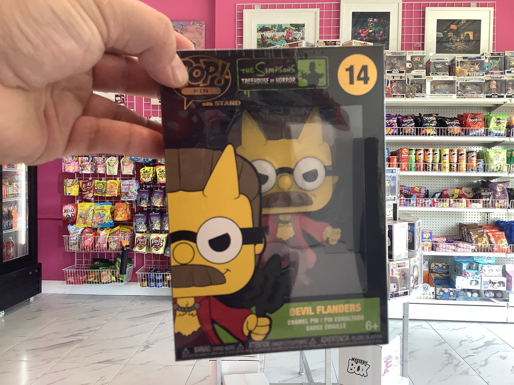 The Simpsons treehouse of horror devil Flanders Funko pin (ONLINE ORDER ONLY)