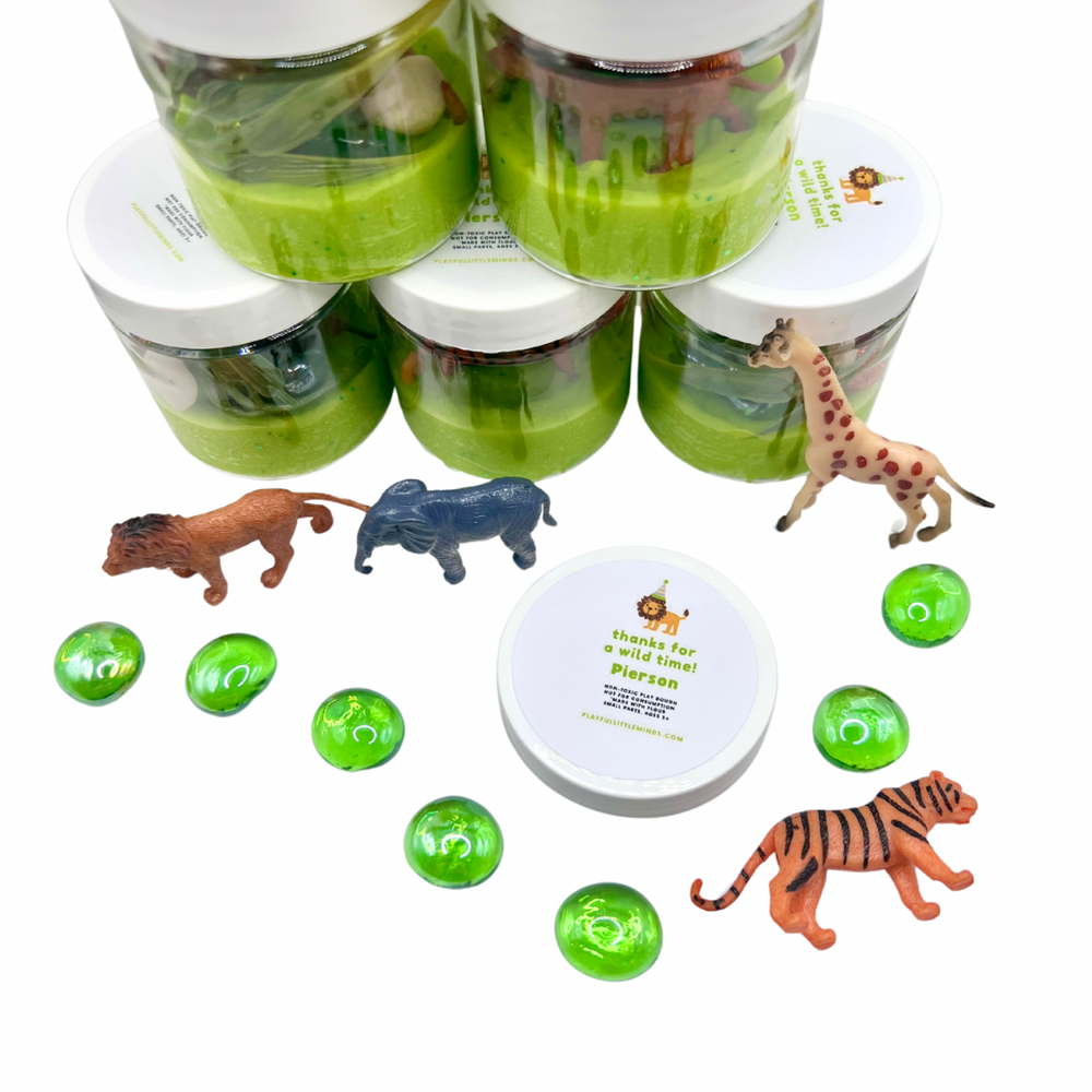 Party Animals | Wild Animals | Zoo Play Dough Party Favors (ONLINE ORDER ONLY)