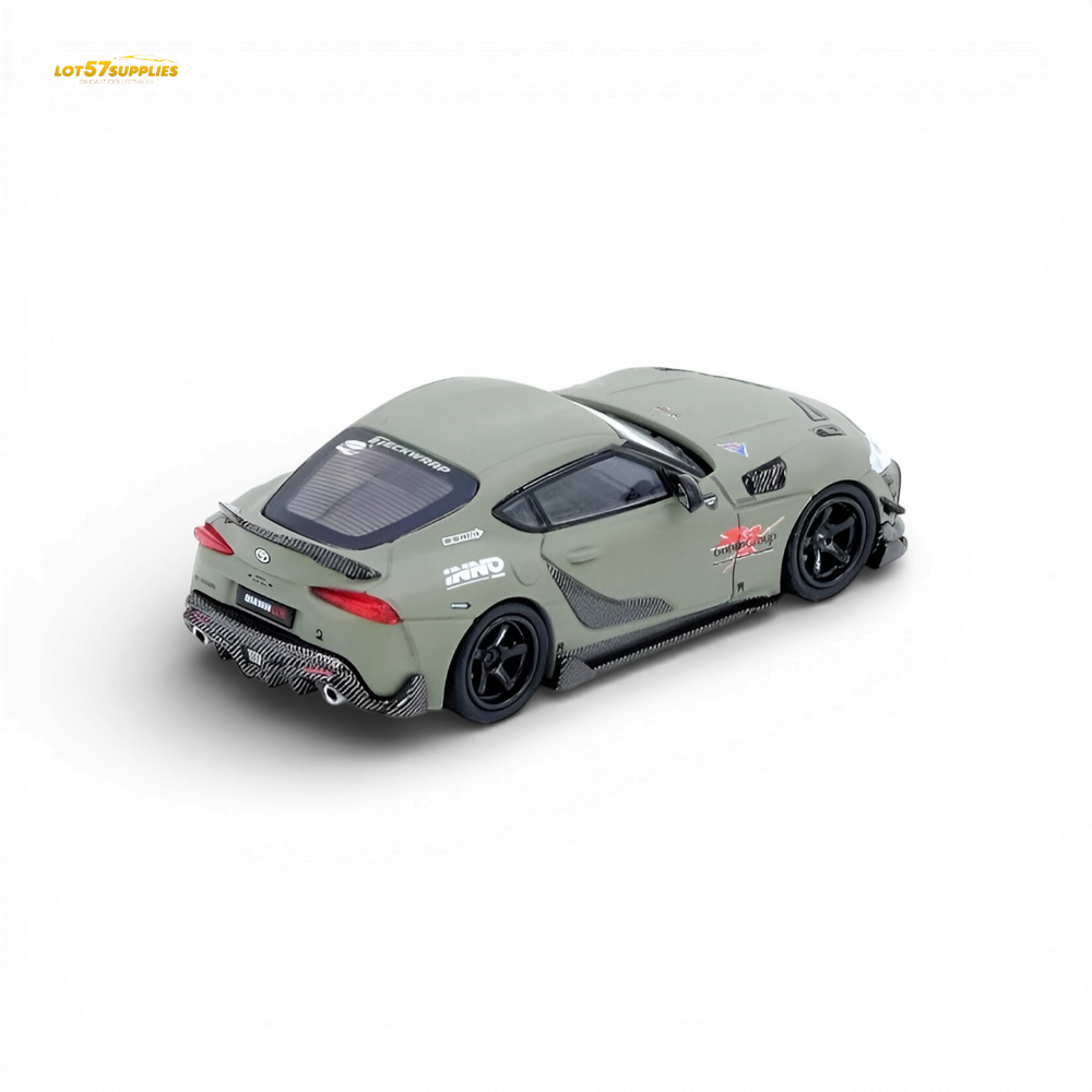 (Pre-Order) INNO64 Toyota Supra A90 Darwin Pro - Matt Green 1:64 (ONLINE ORDER ONLY)