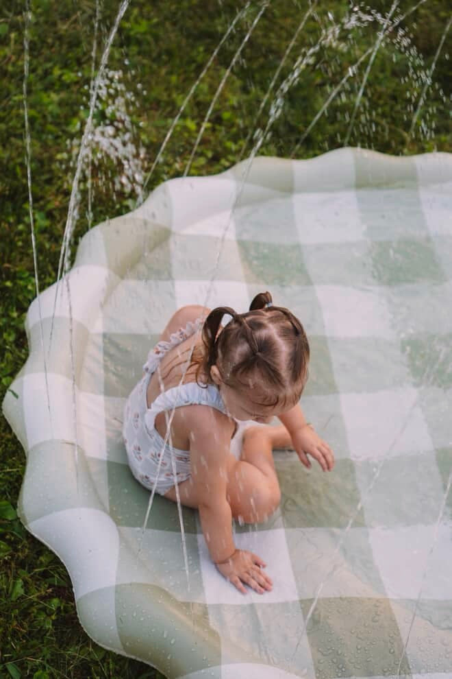 Green Gingham Splash Pad (ONLINE ORDER ONLY)