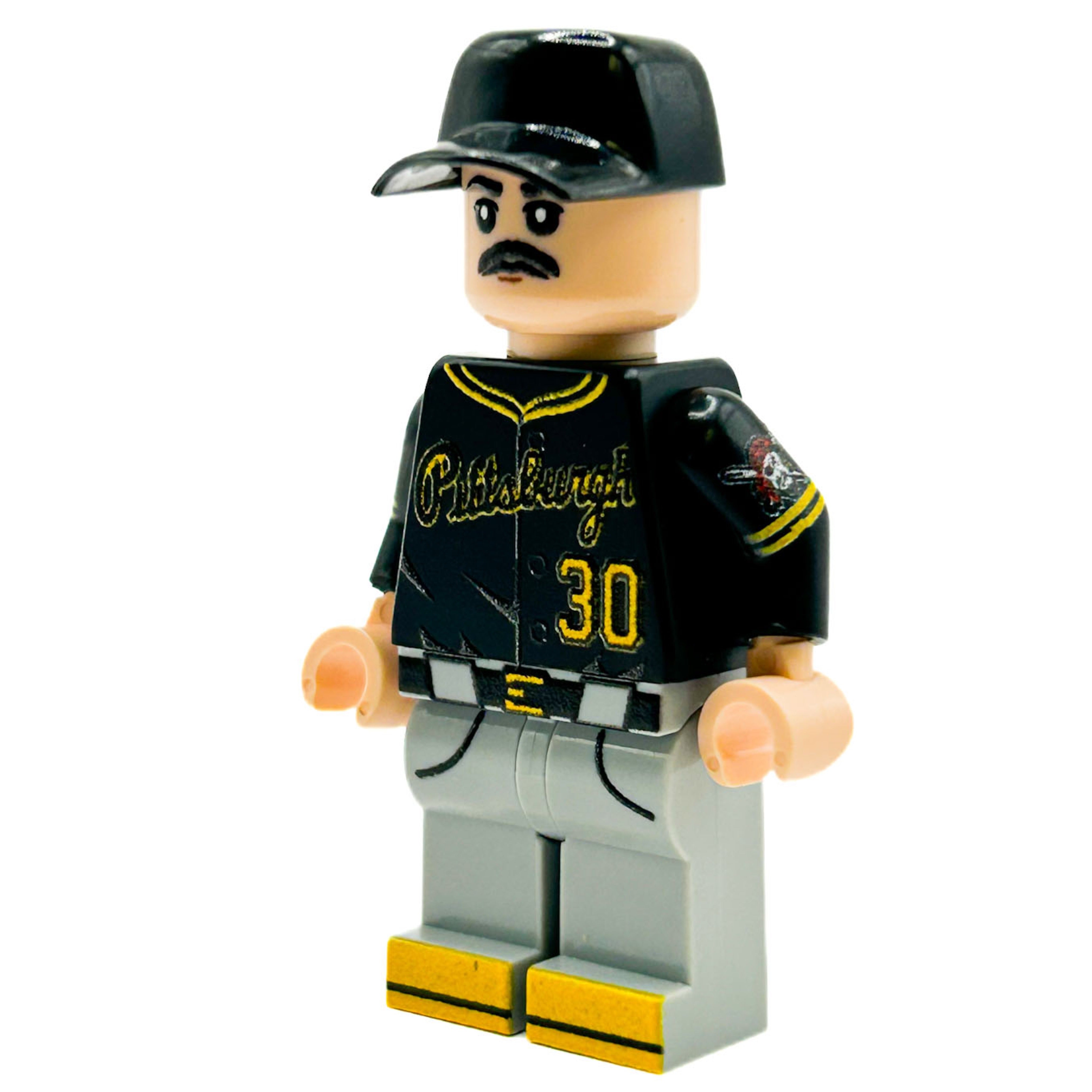 Paul #30 Pittsburgh Baseball Player Minifig made using LEGO parts (Online Order Only)