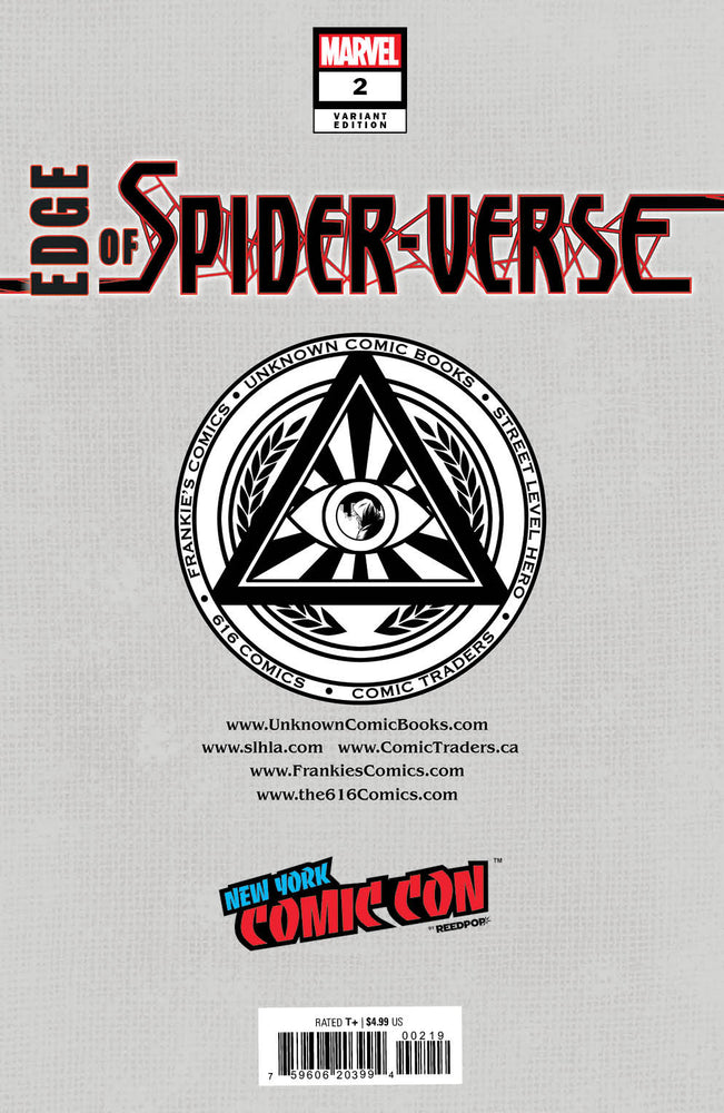 Edge Of Spider-Verse #2 Unknown Comics Tyler Kirkham Exclusive Nycc 2022 Silver Var (11/02/2022) (ONLINE ORDER ONLY)