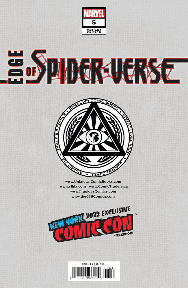 Edge Of Spider-Verse #5 Unknown Comics Tyler Kirkham Exclusive Nycc 2022 Silver Var (11/02/2022) (ONLINE ORDER ONLY)