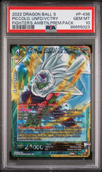 2022 DRAGON BALL SUPER PICCOLO, UNFD/VCTRY #P-436 - PSA 10 (Online Order Only)