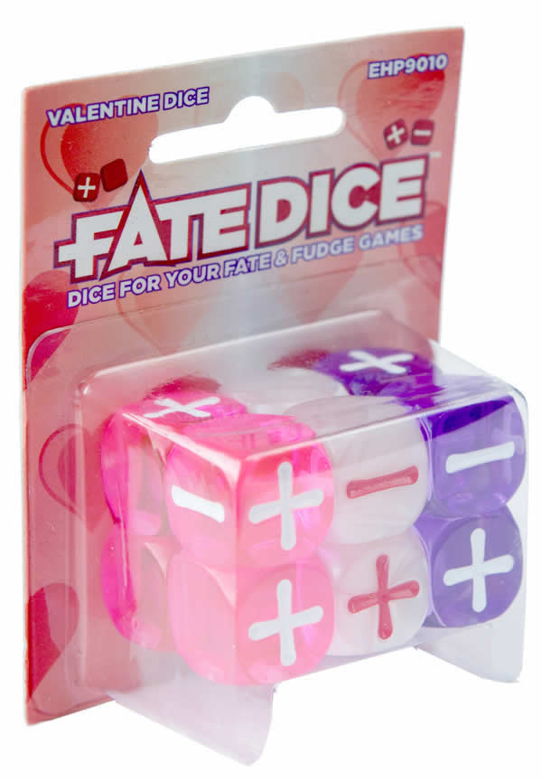 EHP9010 Valentine Dice Fate Dice Evil Hat Productions (ONLINE ORDER ONLY)