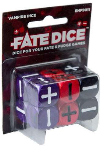 EHP9011 Vampire Dice Fate Dice Evil Hat Productions (ONLINE ORDER ONLY)