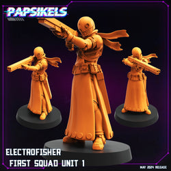 3D Printed Papsikels Electrofisher First Squad Set May 2024 Cyberpunk 28mm 32mm (Online Only)