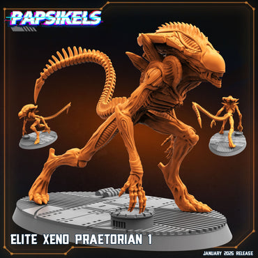 3D Printed Papsikels Elite Xeno Praetorians Set January 2025 - Scifi 28mm 32mm (Online Only)