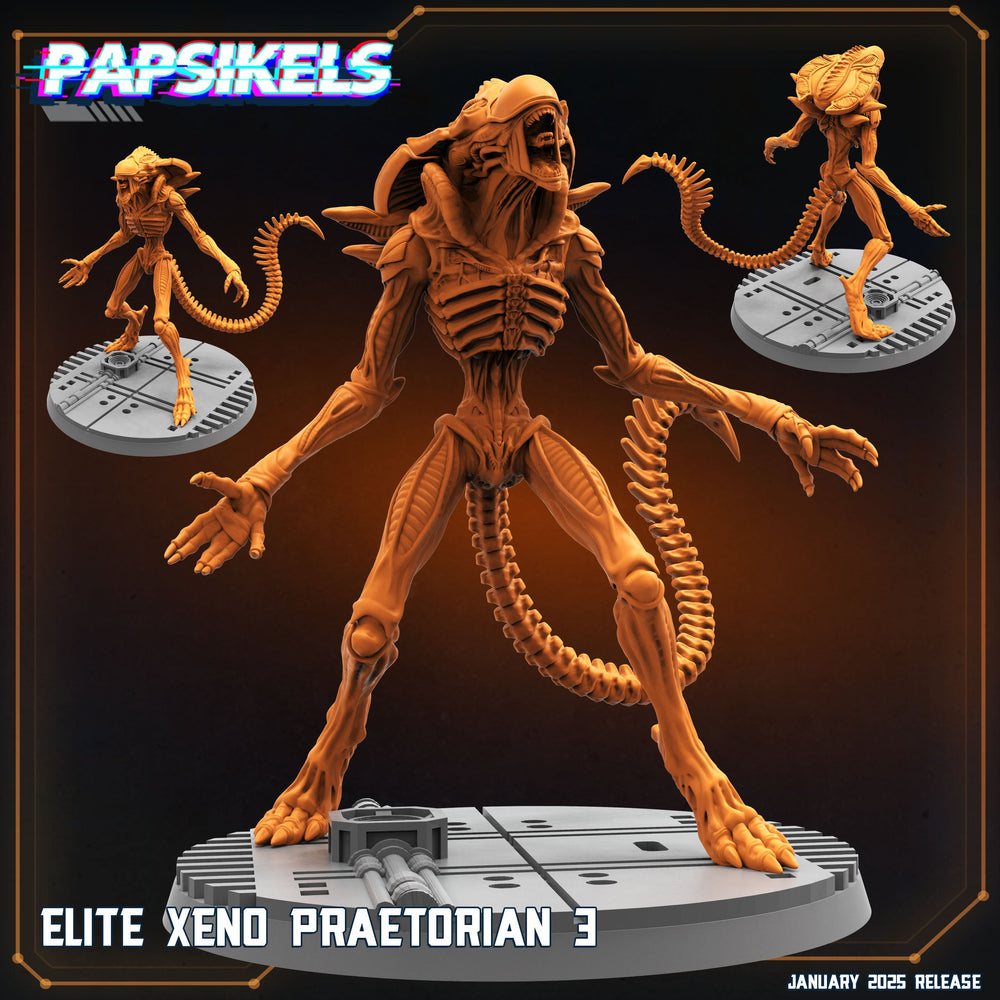 3D Printed Papsikels Elite Xeno Praetorians Set January 2025 - Scifi 28mm 32mm (Online Only)