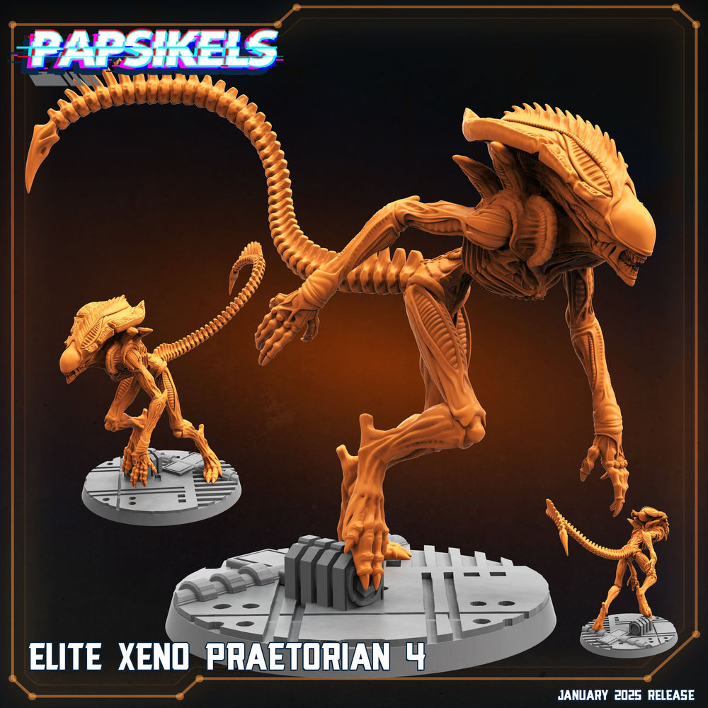 3D Printed Papsikels Elite Xeno Praetorians Set January 2025 - Scifi 28mm 32mm (Online Only)