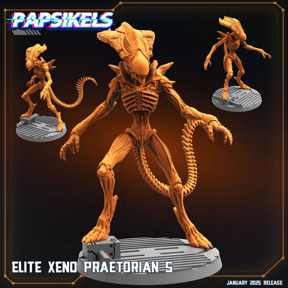 3D Printed Papsikels Elite Xeno Praetorians Set January 2025 - Scifi 28mm 32mm (Online Only)