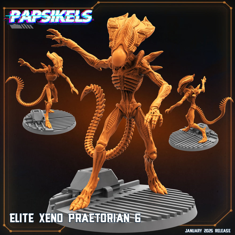 3D Printed Papsikels Elite Xeno Praetorians Set January 2025 - Scifi 28mm 32mm (Online Only)