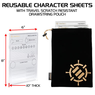 Enhance: Acrylic Character Sheet Set (ONLINE ORDER ONLY)