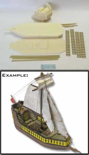ESL22005 Pirate Ships: Ship Building Kit 2 by Eslo Hobby (ONLINE ORDER ONLY)