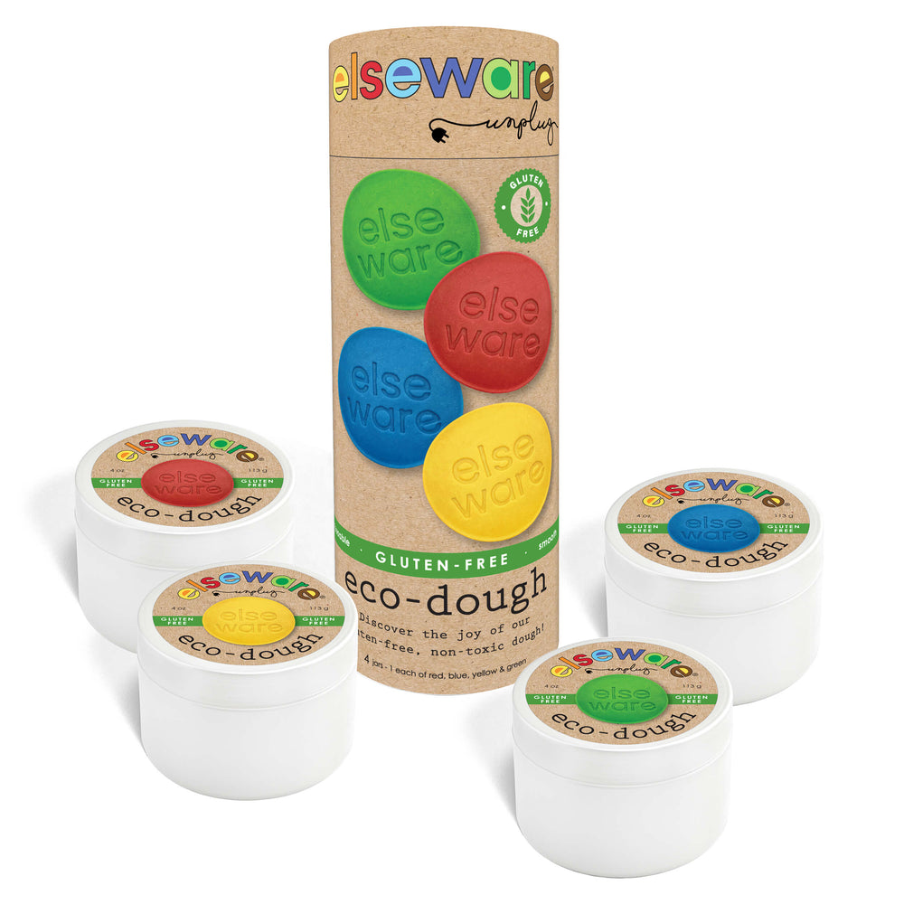 Eco-Dough 4pk GLUTEN FREE – Natural, Non-Toxic Sensory Toy (ONLINE ORDER ONLY)