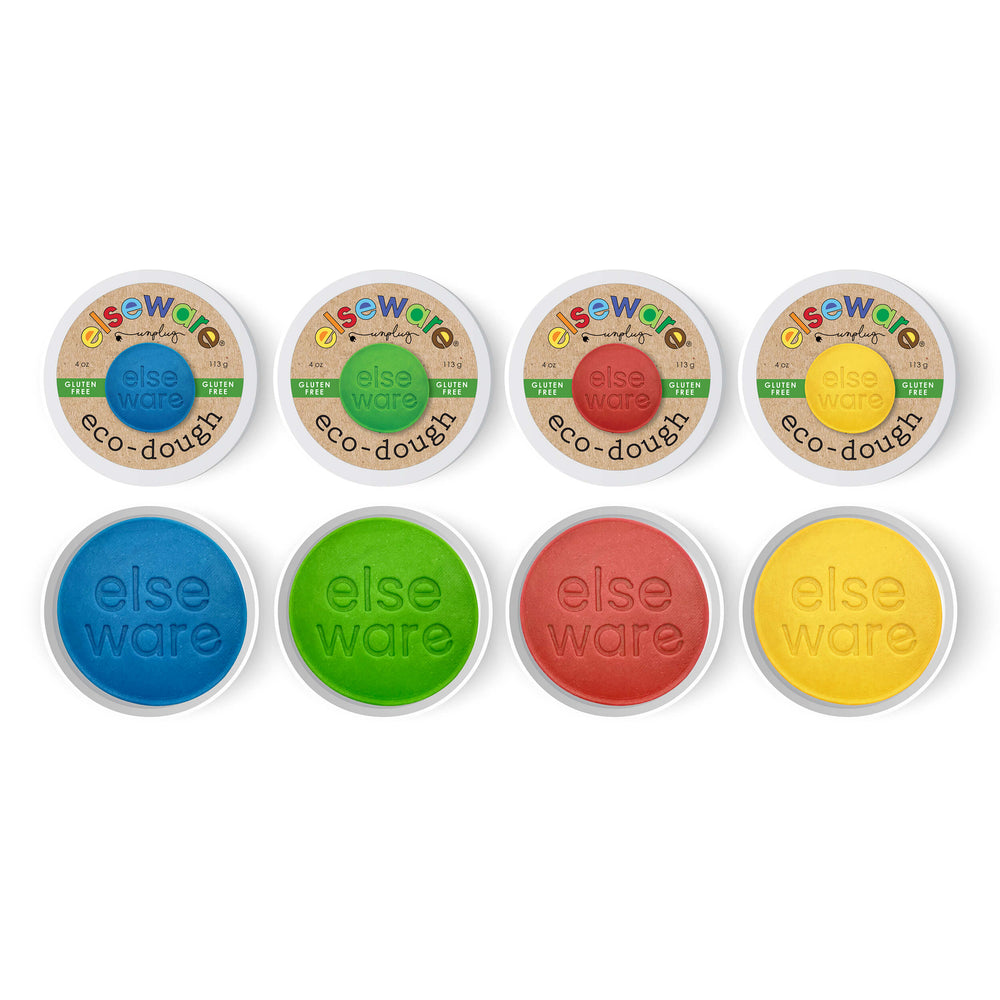 Eco-Dough 4pk GLUTEN FREE – Natural, Non-Toxic Sensory Toy (ONLINE ORDER ONLY)