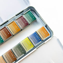 Watercolors – Metal Palette – 12 Colors – Travel Friendly (ONLINE ORDER ONLY)
