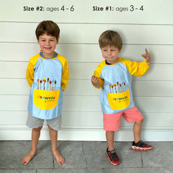 Mess-Free Kids Paint Bundle | All-Natural Finger Paint & Art Smock Set (ONLINE ORDER ONLY)