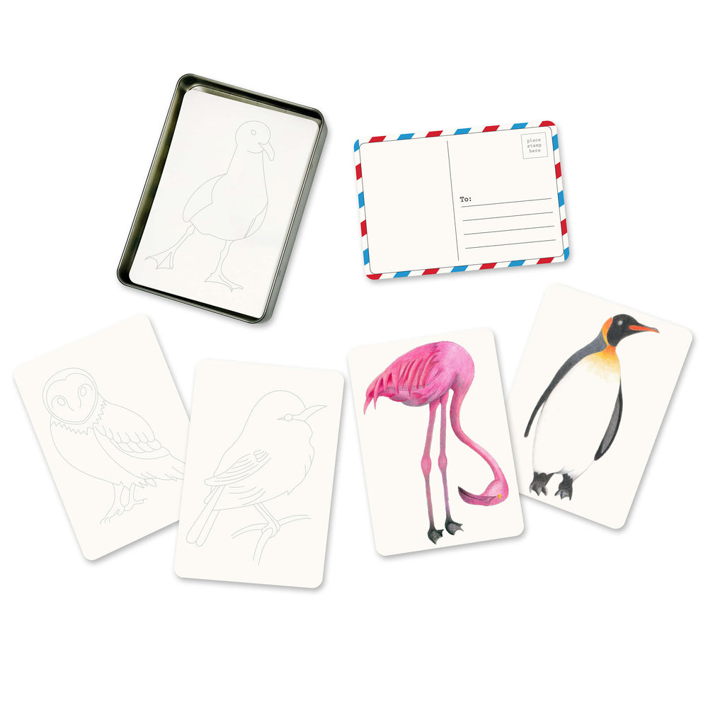 Coloring Postcards w/ 6 Designs (30 cards) (ONLINE ORDER ONLY)