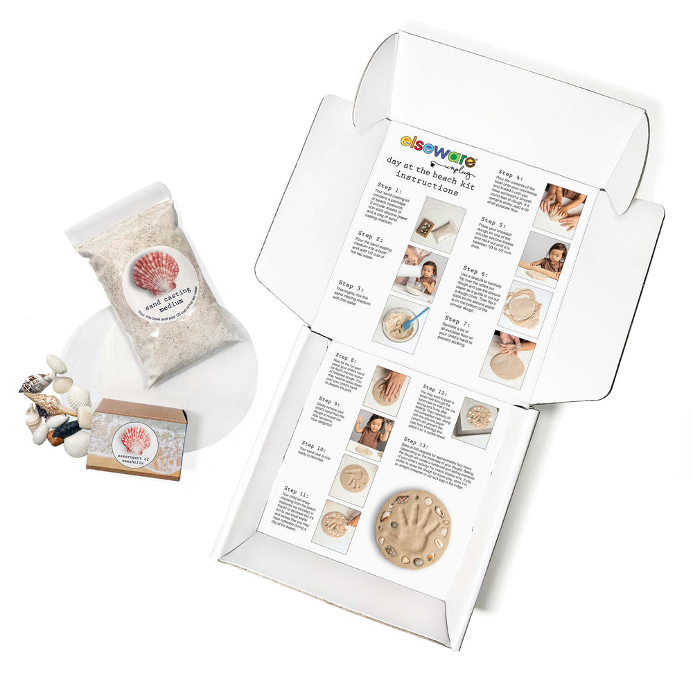 Day at the Beach – Kids Hand & Footprint Keepsake (ONLINE ORDER ONLY)