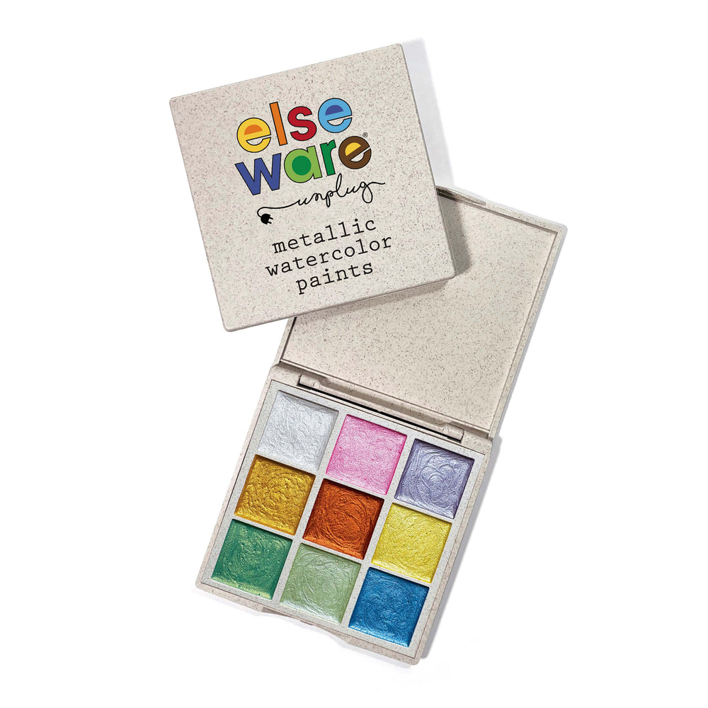 Watercolor Essentials Bundle | Bamboo Case, Metallics, & Paper Pad (ONLINE ORDER ONLY)