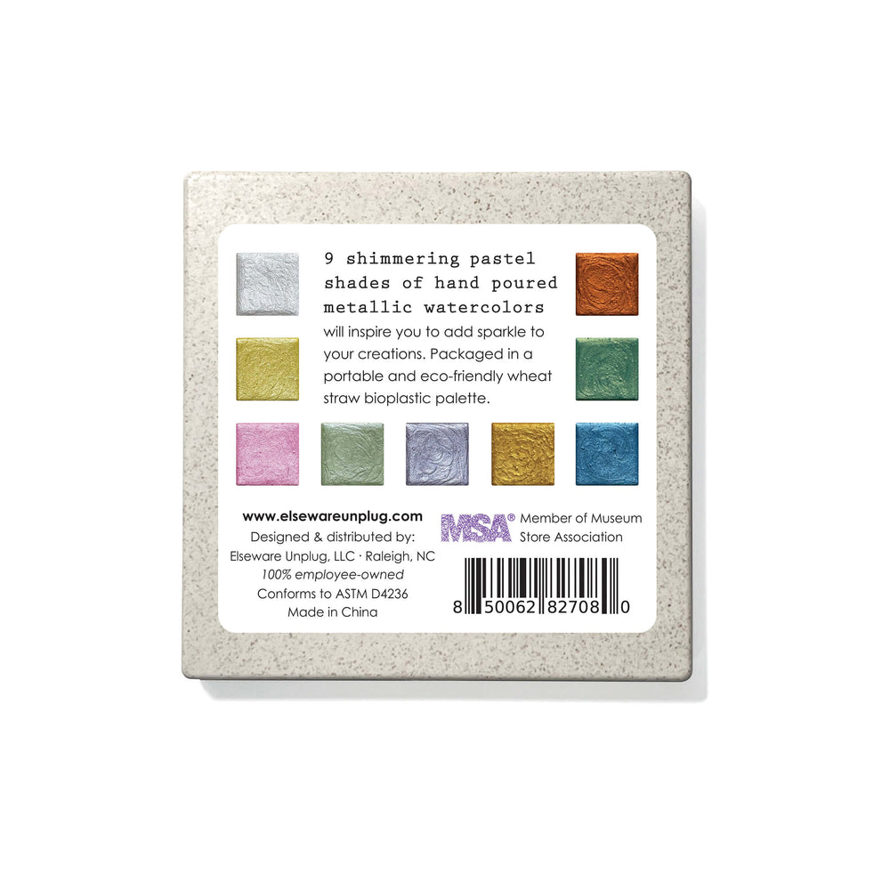Watercolor Essentials Bundle | Bamboo Case, Metallics, & Paper Pad (ONLINE ORDER ONLY)