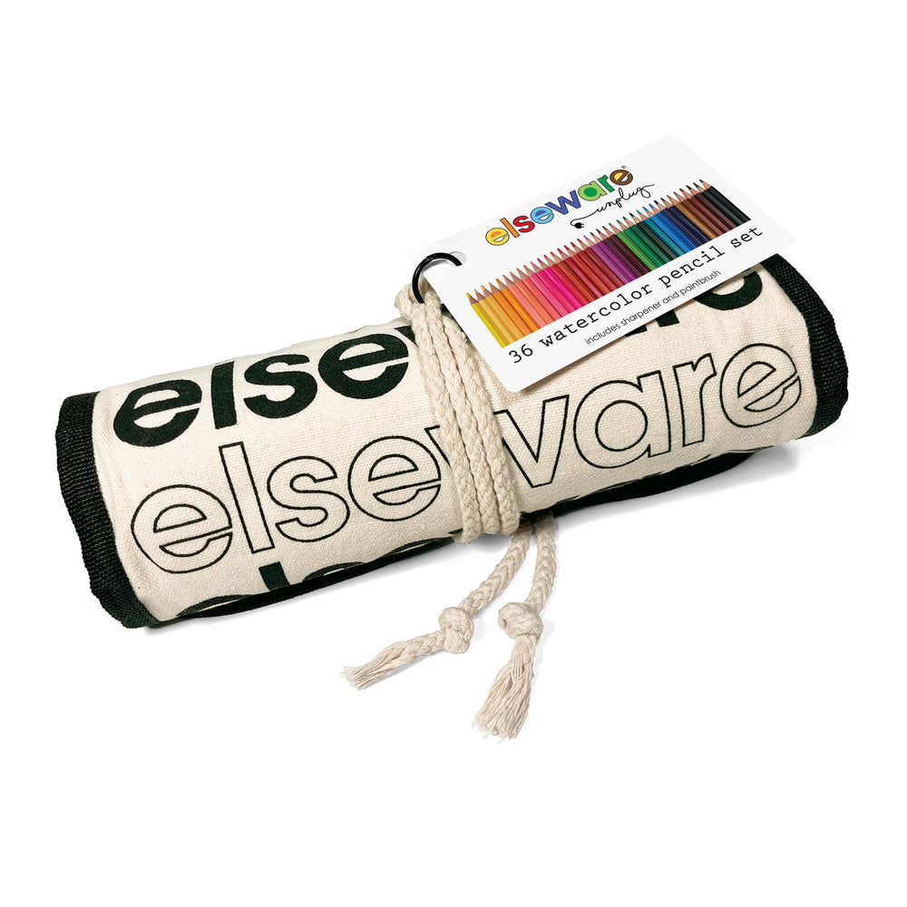 Watercolor Pencils – 36 Colors – Canvas Rollup – Eco-Friendly (ONLINE ORDER ONLY)