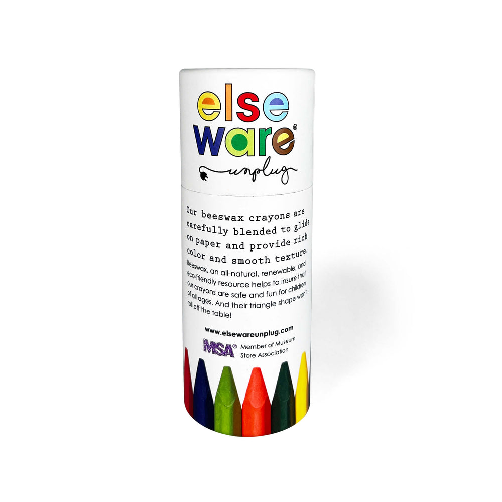 Eco-Kids Non-Toxic Beeswax Crayons (Extra Large) - by Elseware Unplug (ONLINE ORDER ONLY)
