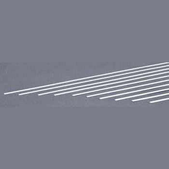 EVG116 White Dimensional Styrene Plastic Strips .015 x .125 x 14in (10) (ONLINE ORDER ONLY)