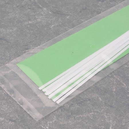 EVG118 White Dimensional Styrene Plastic Strips .015 x .188 x 14in (10) (ONLINE ORDER ONLY)